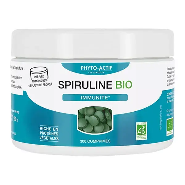 Phytoactif Spirulina ecocert 300 tablets