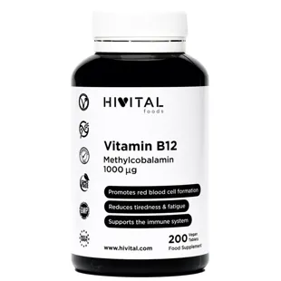 Hivital Vitamin B12 Methylcobalamin 1000mcg 200 Tablets