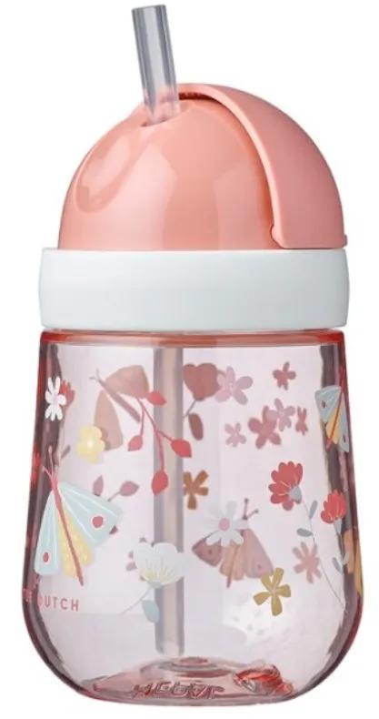 Little Dutch Straw Cup Mio Flowers &amp; Butterflies +9m 300 ml