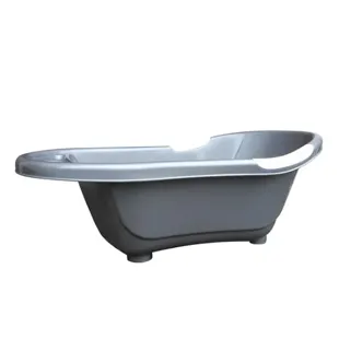 dBb Remond Vaschetta da Bagno con Tappo per lo Scarico e Impugnatura Argento