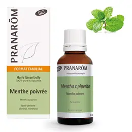 Pranarom Huile Essentielle Menthe Poivrée Bio 30ml