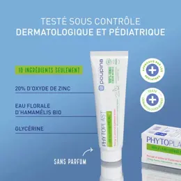 Poupina Soins Bébé Phytoplast Pâte à l'Eau Anti Rougeurs du Siège Bio 65g