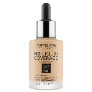 Fondotinta liquido ad alta coprenza Catrice Visage HD n. 036 Beige Nocciola 30ml
