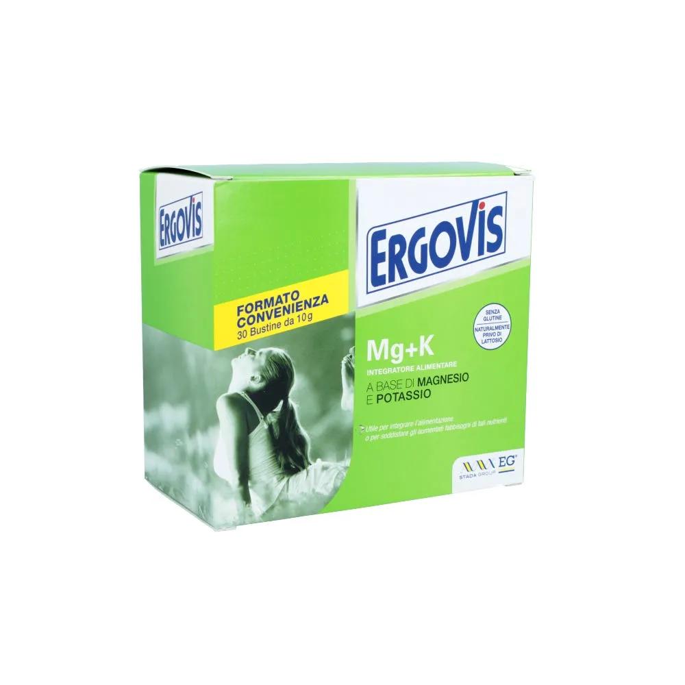 Ergovis Mg+K Integratore di Magnesio e Potassio 30 Bustine