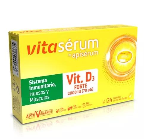 Vitasérum Vitamina D3 Forte 24 Cápsulas