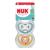 Nuk Ciuccio Fisiologico Silicone +18m Gatto Pinguino Lotto di 2
