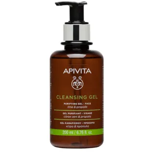 Apivita Reinigungsgel für fettige und Mischhaut mit Propolis und Limette 200ml