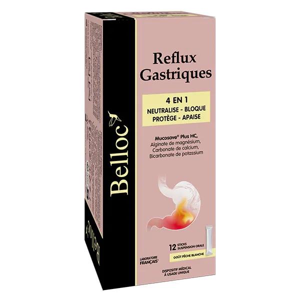 Belloc Reflux Gastriques 4 en 1 - Sticks x12 Dès 12 ans