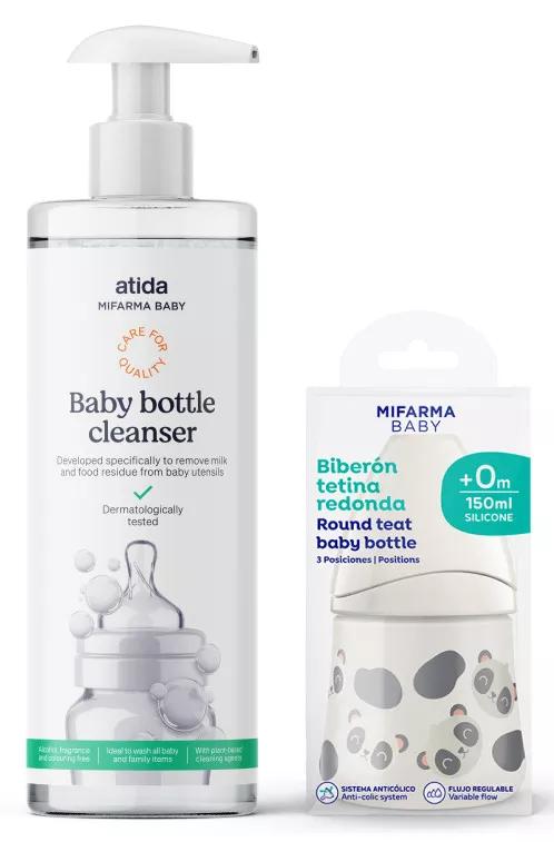 Detergente Mifarma Tetina para Bebés 500 ml + Biberão 150 ml