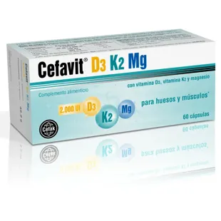 Cefavit D3 + K2 + Magnesio 60 Capsule