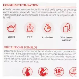 Herbesan Bio Infusion Circulation Saveur Cassis Framboise n°9 - 20 sachets