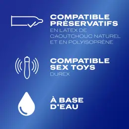 Durex Gel Lubrifiant Sensitive - Lubrifiant Confort à Base d'Eau - 50ml