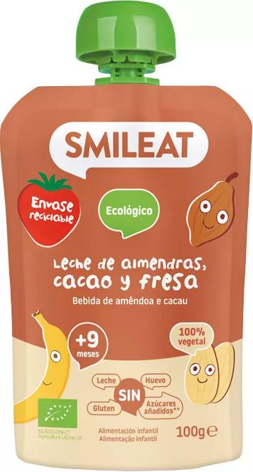 Smileat Pouch Amandel, Cacao en Aardbei +9m ECO 100 gr