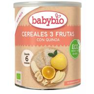 Babybio Cereales en Polvo 3 Frutas y Quinoa 220 gr