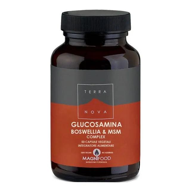 Terranova Complex Glucosamina Boswellia e MSM Integratore 50 Capsule