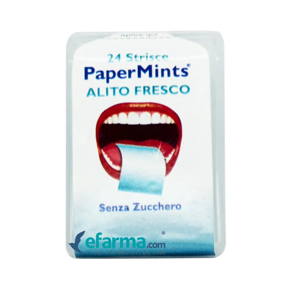 PaperMints Alito Fresco Strisce Alitosi 24 Pezzi