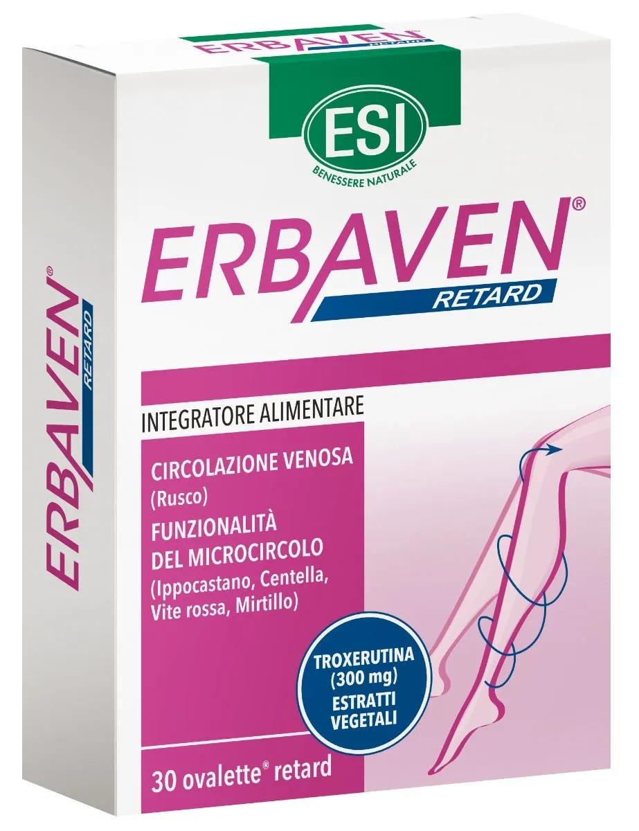 Esi Erbaven Retard Integratore Gambe Pesanti 30 Ovalette