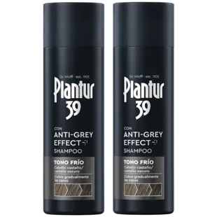 Shampooing ton froid effet anti-gris Plantur 39 2x200 ml