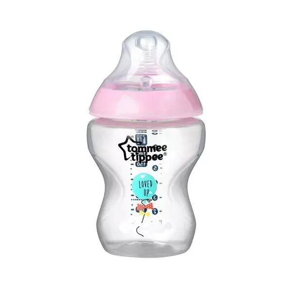 Tommee Tippee Closer to Nature Pink Baby Bottle 260ml 