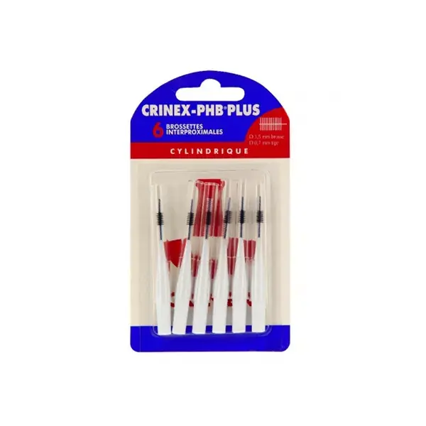 Crinex 6 Cylindrical PHB Interdental Brushes 