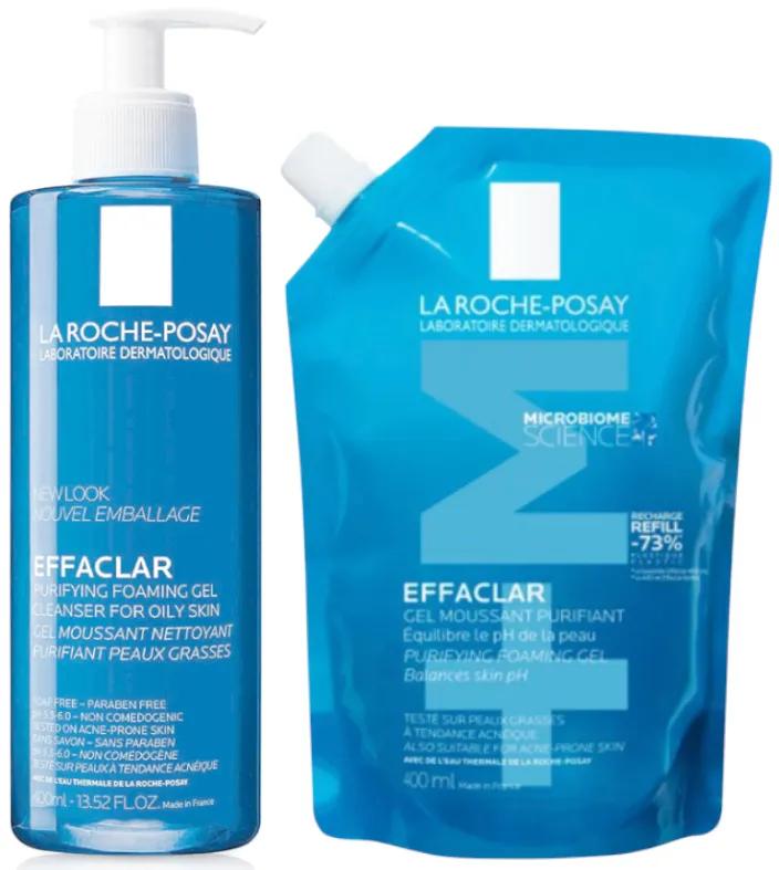 La Roche Posay Effaclar +M Reinigungsgel 400 ml + Nachfüllung