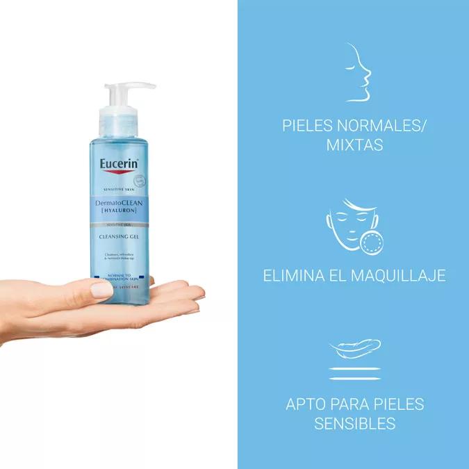Eucerin Dermatoclean Desmaquillante Gel Limpiador Refrescante 200 ml