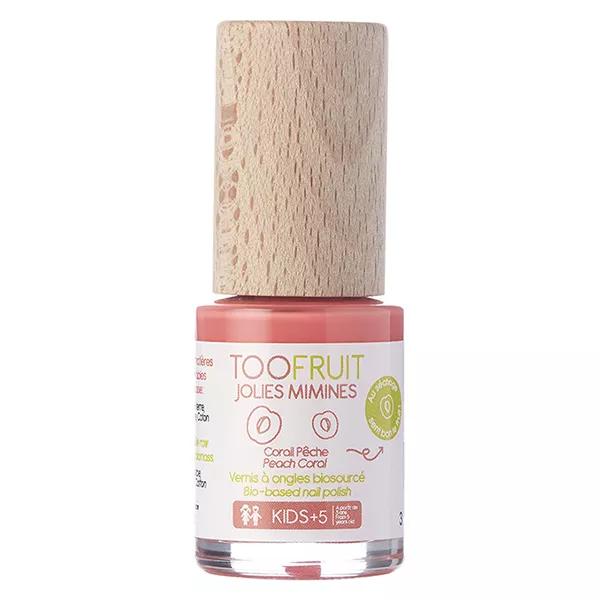 Toofruit Bambino Mani Jolies Mimines Smalto per Unghie Corallo Pesca Biologico 10ml