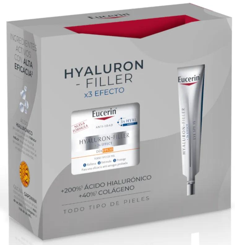 Eucerin Hyluron-Filler Day Cream SPF30 50 ml + Eye Contour 15 ml