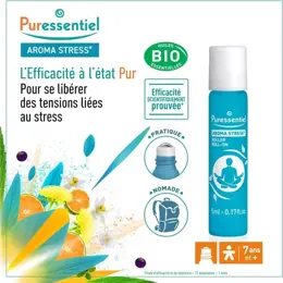 Puressentiel Aroma Stress Roller aux 12 Huiles Essentielles 5ml