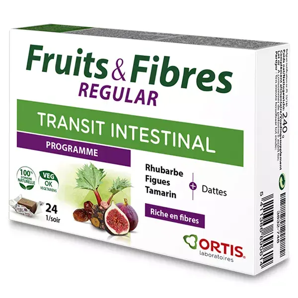 Ortis Transit Intestinal Fruits & Fibres Regular 24 cubes
