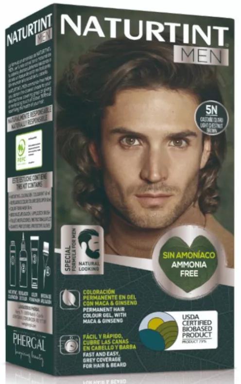 Naturtint Homens Tinta Permanente para Cabelo e Barba 5N Castanho Claro 170 ml