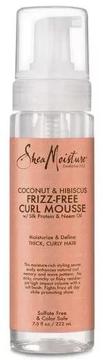 Shea Moisture Coconut & Hibiscus Frizz - Mousse pour boucles libres 220 ml