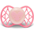 Nuvita Reflektierender Schnuller mit symmetrischem Sauger + 0 m rosa Herz