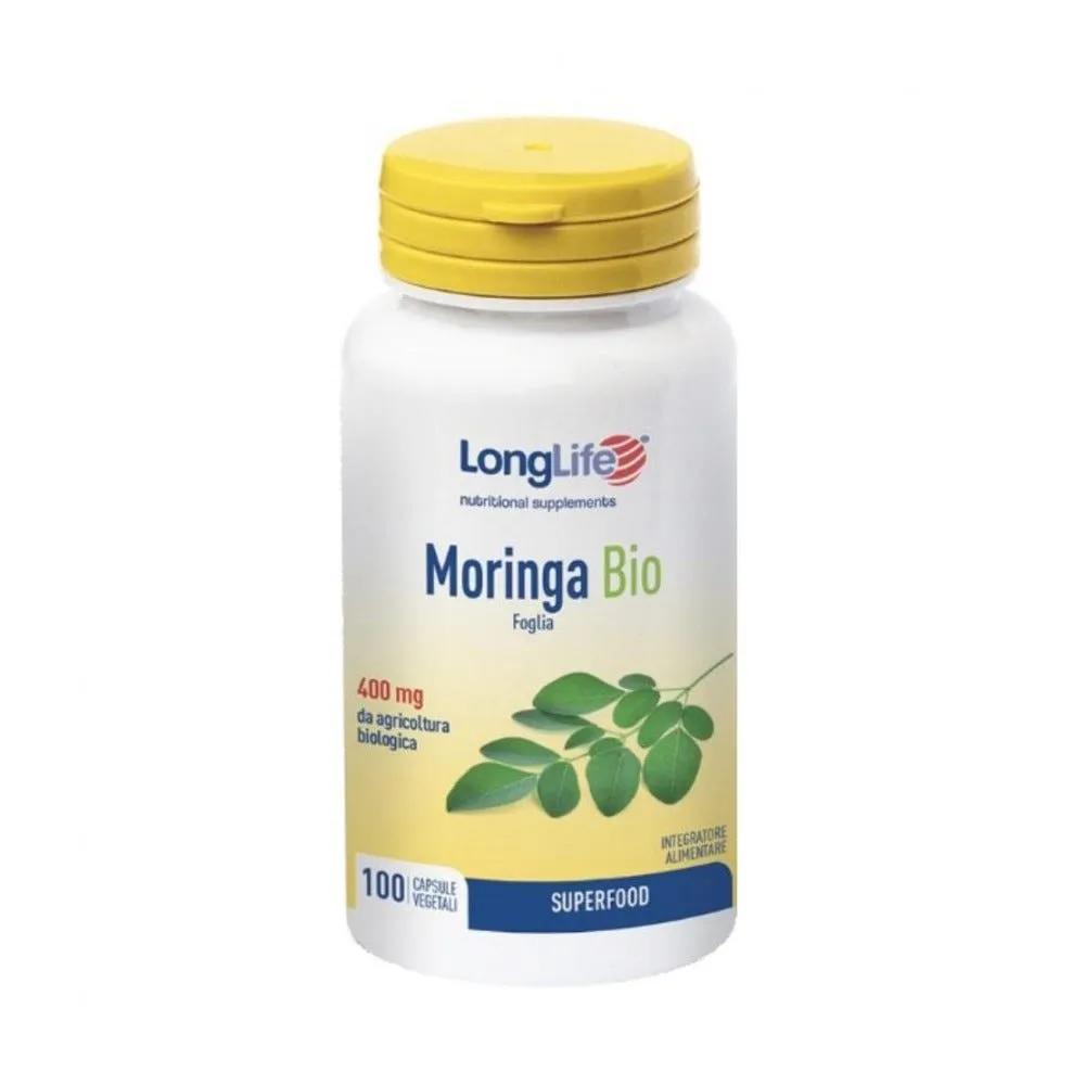 Longlife Moringa Integratore Alimentare Bio 100 Capsule