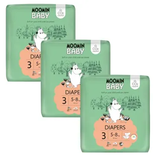 Moomin Baby Diapers Size 3 (5-8 Kg) 3x48 units