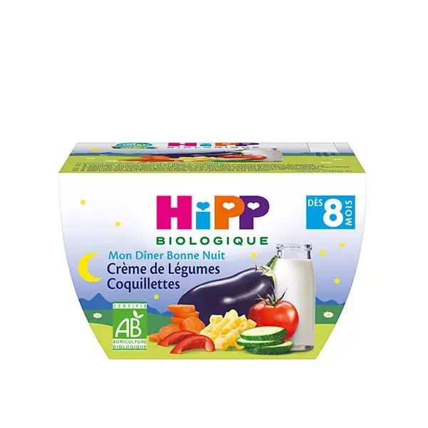 Hipp Prima Cena Bio Crema Verdure Conchigliette +8m 190g