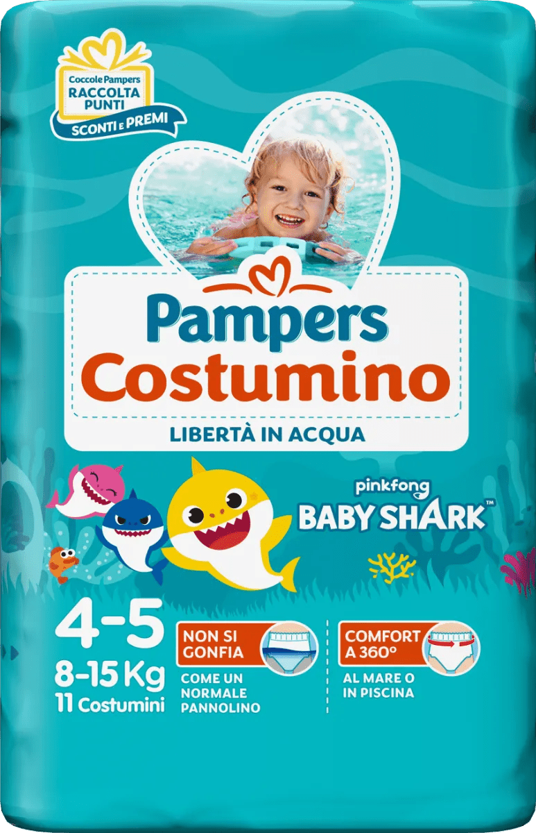 Pampers Costumino 4/5 Taglia Maxi 8-15 kg 11 Pezzi