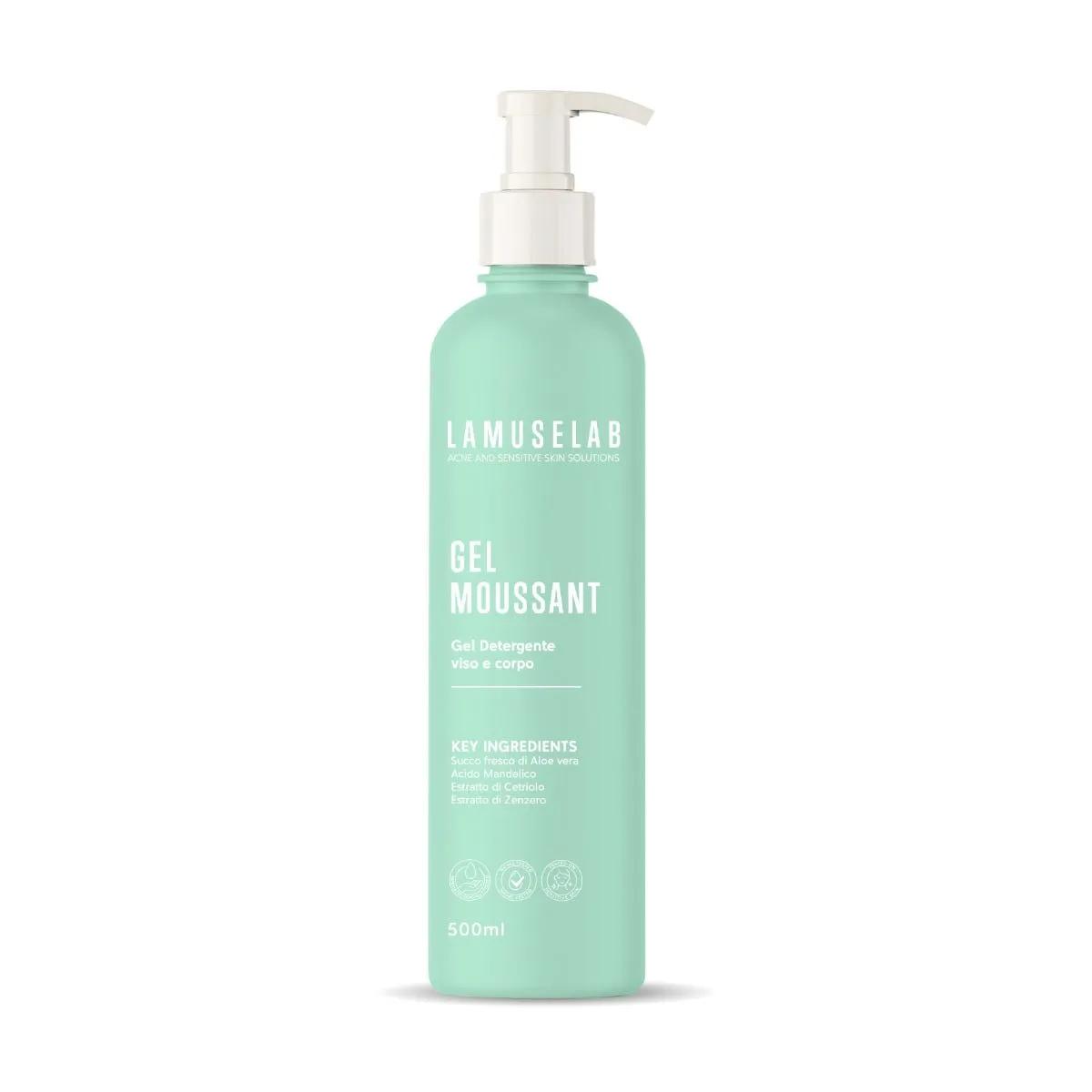 LAMUSELAB Gel Moussant Gel Detergente Viso E Corpo 500 ml