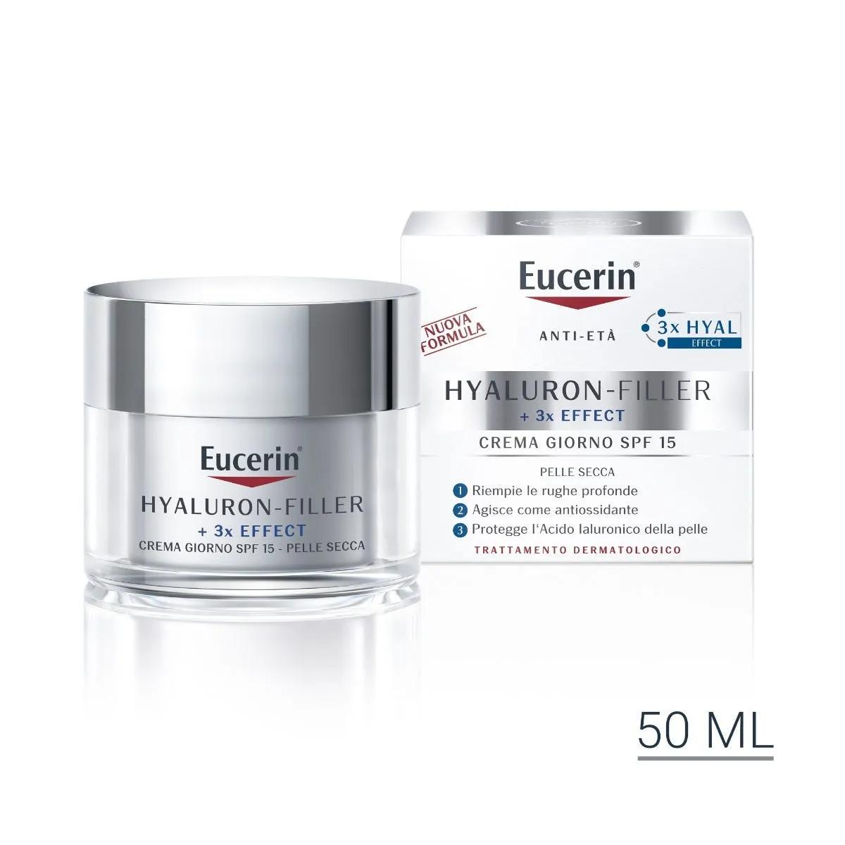 Eucerin Hyaluron-Filler Giorno Crema Antirughe Pelle Secca 50 ml