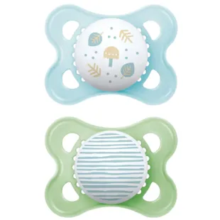 Mam Original Silicone Pacifier 2-6m Blue 2 units
