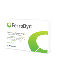 Metagenics Ferrodyn Integratore di Ferro 30 Capsule