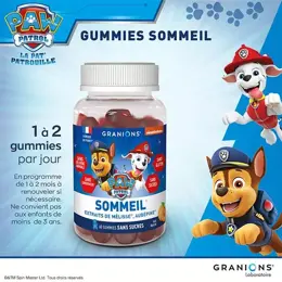 Granions Gummies Sommeil Pat Patrouille 60 gummies