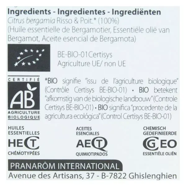 Pranarm aceite esencial Petitgrain ecolgico 10ml