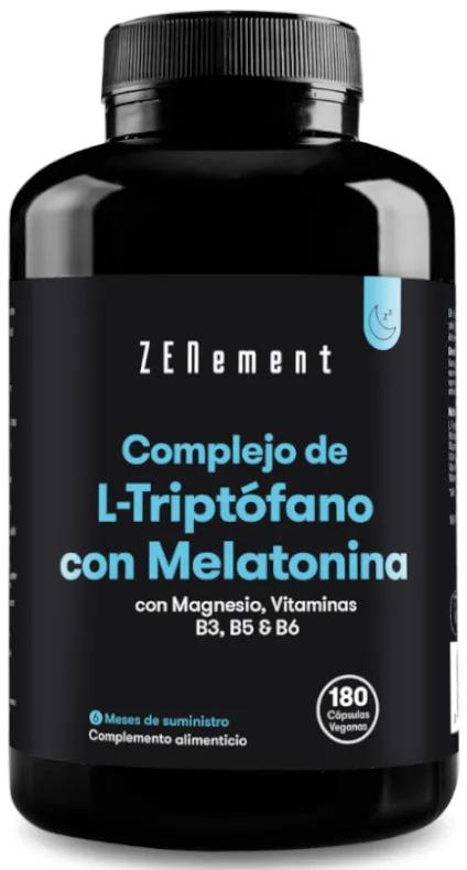 ZENement Complexe L-Tryptophane et Mélatonine 180 Capsules Vegan