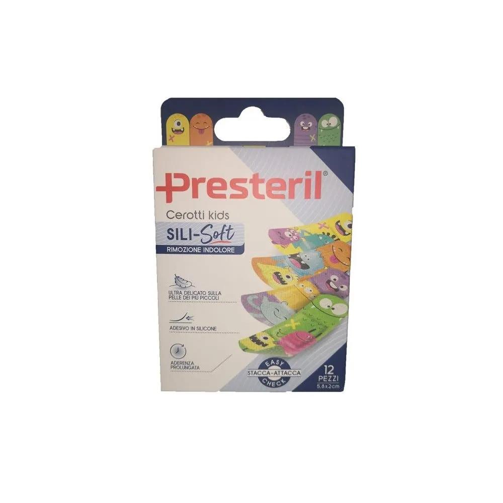 Presteril Cerotti Sili Soft Kids 5,8X2 Cm 12 Pezzi