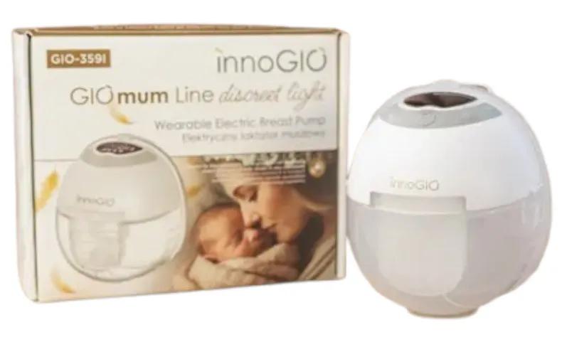 InnoGIO GIOmum Line Premium Warm Tragbare elektrische Thermo-Milchpumpe