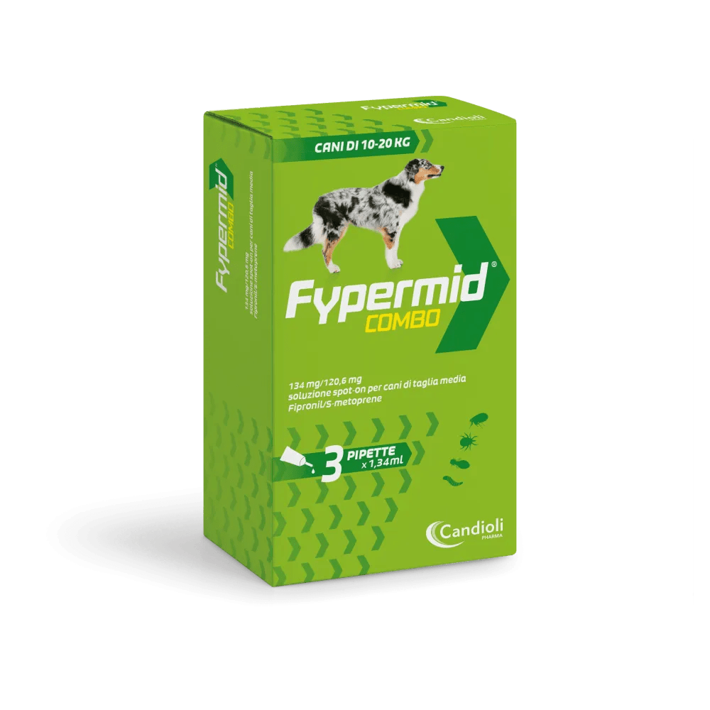 Fypermid Combo 134 mg/120,6 mg Soluzione Spot-on Cani Taglia Media