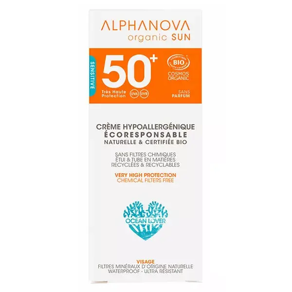Alphanova Sun Hypo Organic Sun Cream SPF 50+ 50ml