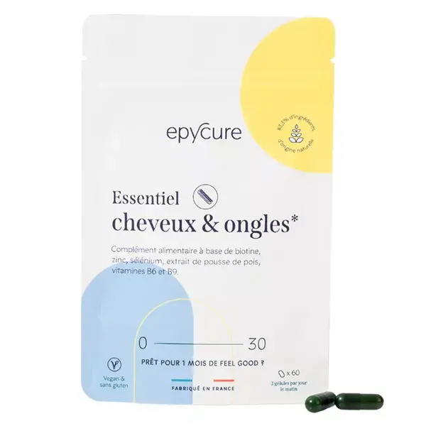 Epycure Cheveux & Ongles Cure Essentiel Cheveux & Ongles Booster Pousse 60 gélules