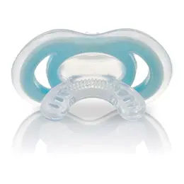 Nuby Sucette Anneau de Dentition Silicone Bleu + 0mois